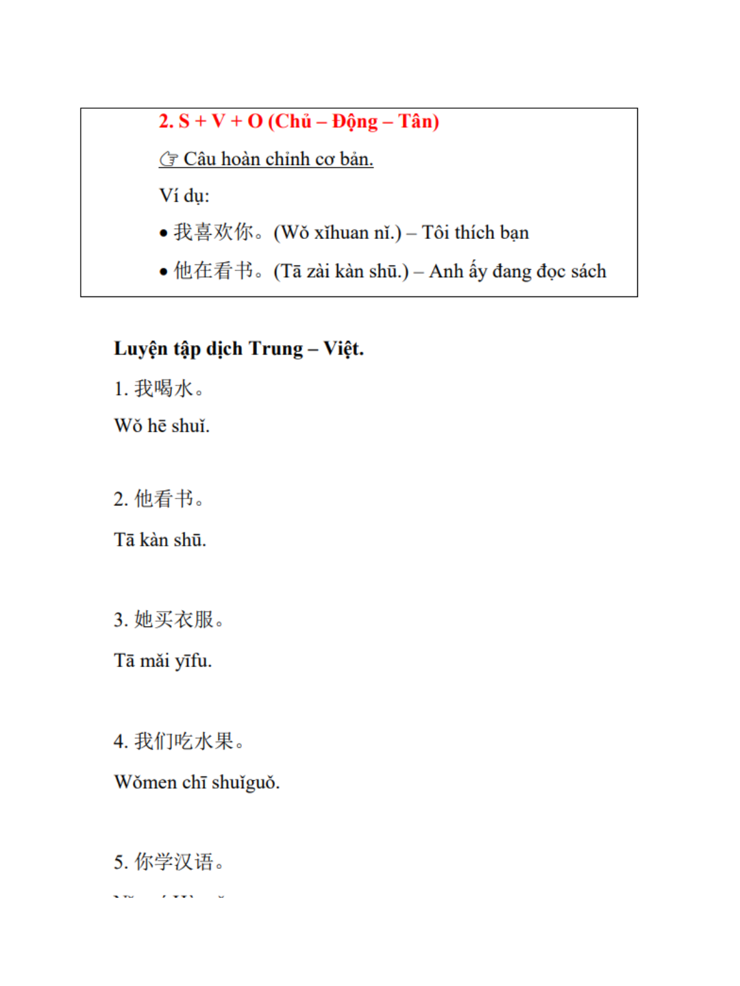 Cấu trúc + Luyện dịch 4